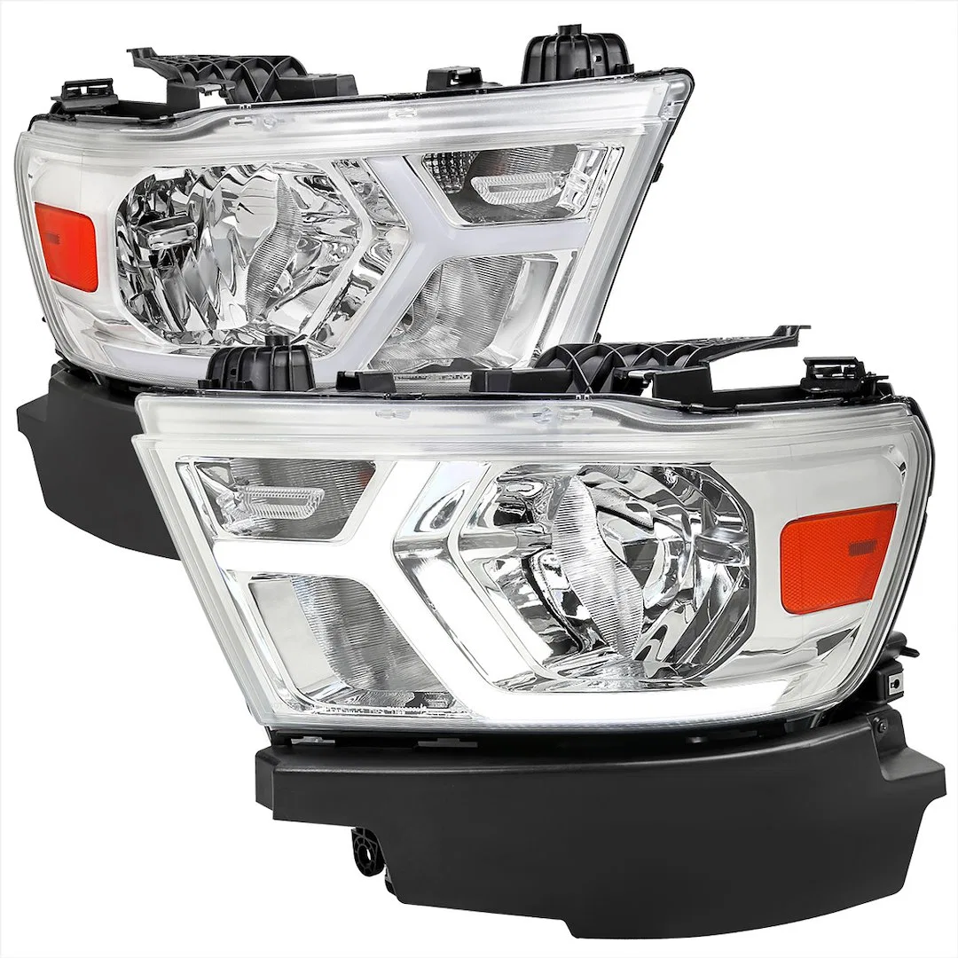 2LH-RAM1915-G3-RS – SPEC-D TUNIN Headlight Assembly, Factory Style Beam With Fiber Optic Dynamic Animated LED Strip/ ...
